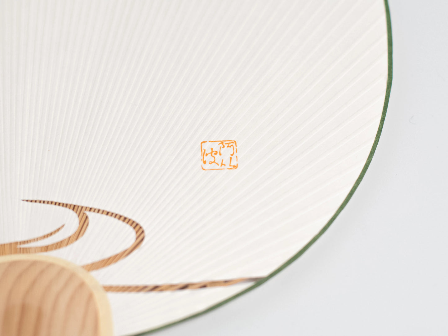 Kyo Uchiwa – Red Tombo (Dragonfly) with Stand